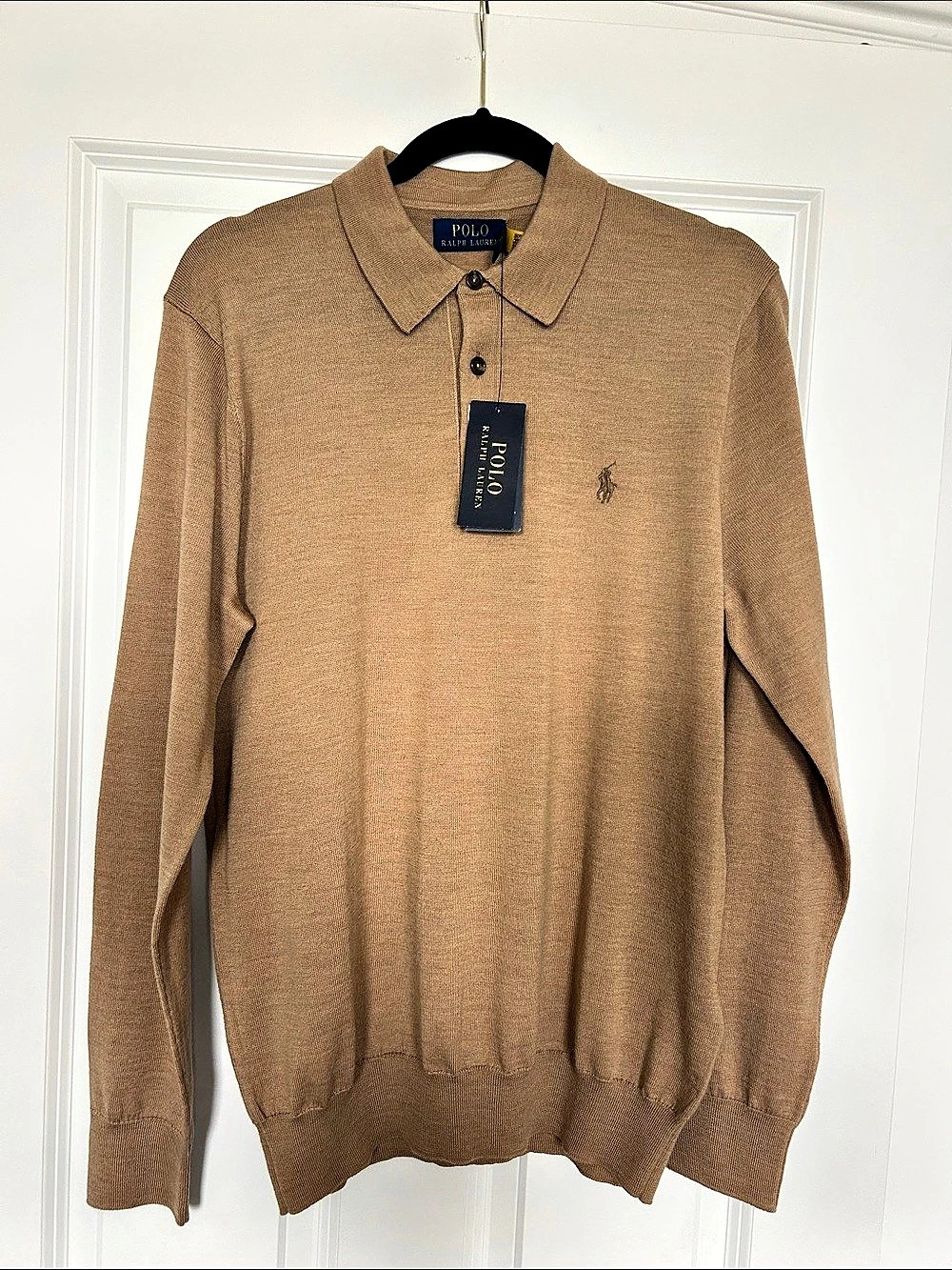 Polo Ralph Lauren Wool-Silk-Cashmere Sweater Brown Medium
